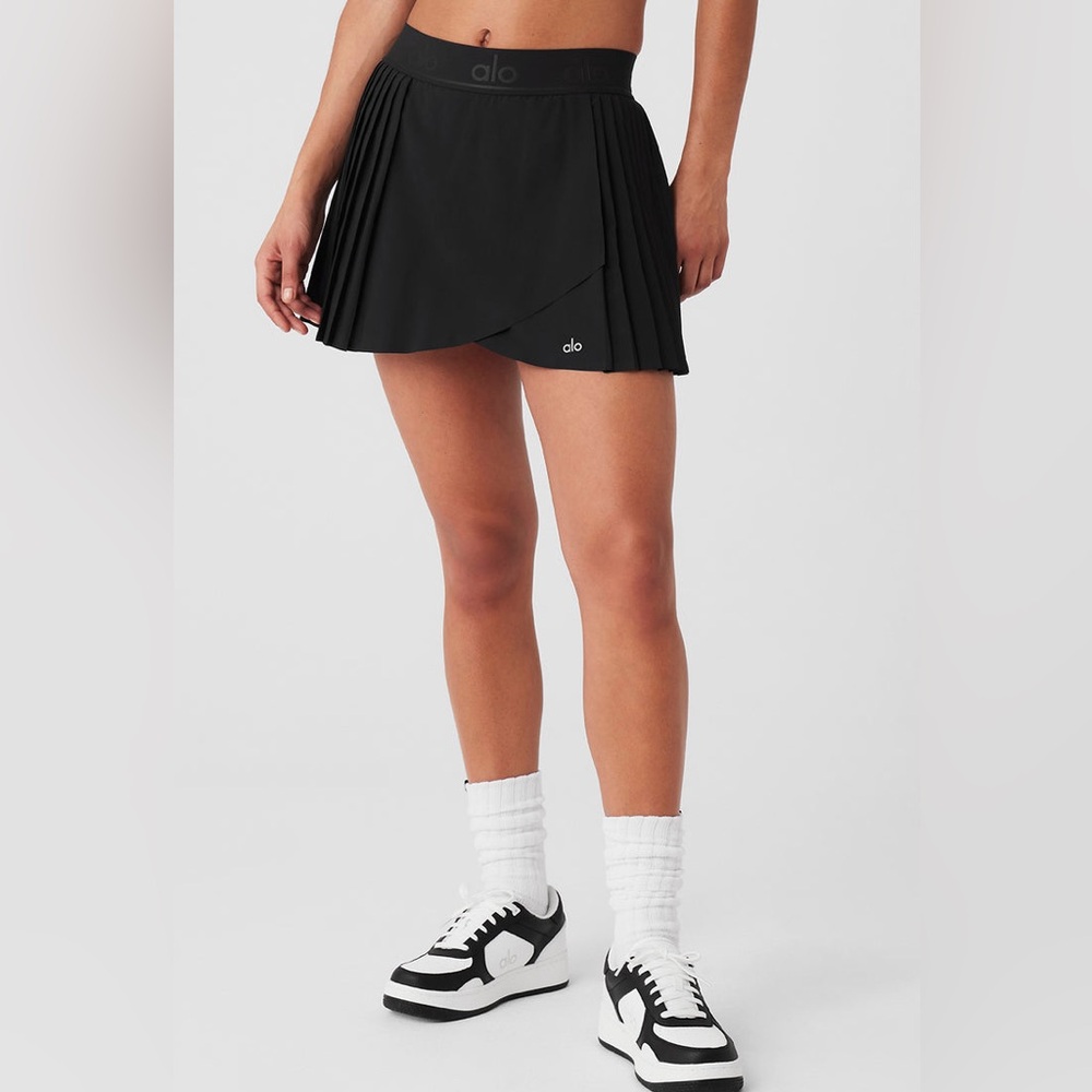 ALO Yoga Black Women's Tennis Skirt